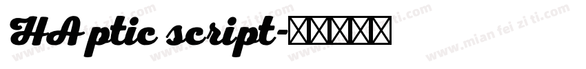 HAptic script字体转换